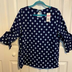 Bell sleeved top